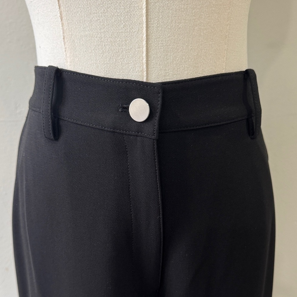 NWT Theory Black Wide Leg ‘Admiral’ Crepe Cargo Pants - Size 8 - Picture 4 of 12